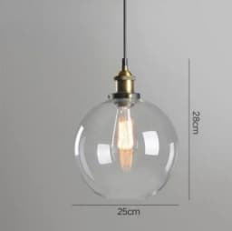 Nordic American Style Country Simple Industrial Vintage Glass Chandelier Creative Living Room Restaurant Bar Light Fixture