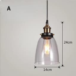 Nordic American Style Country Simple Industrial Vintage Glass Chandelier Creative Living Room Restaurant Bar Light Fixture