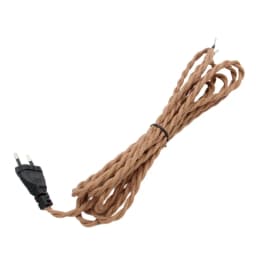 2m 3meters AC 220V-250V Vintage EU Plug Power Cords Retro Twisted Cable with Dimmer Switch