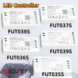 Miboxer 2.4GHz FUT035S FUT036S FUT037S FUT038S FUT039S LED Controller Dimmer For Single/Dual Color RGB+CCT RGB RGBW Strip Light