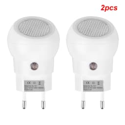 EU Plug Light Sensor Night Light 360 Manual Rotation LED Bedroom Lamp Convenience