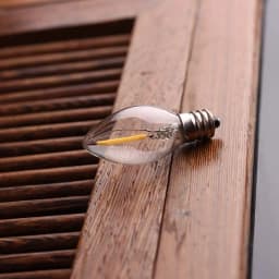 Genixgreen C7 LED Night Light Bulb 0.5W Dimmable E12 E14 Base Warm White 2700K Chandelier Salt Lamp Replacement Mini Candle Bulb