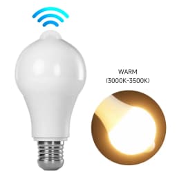 LED PIR Motion Sensor Light Bulb E27 Inteligent Human Infrared Induction White Warm Light Automatic Switch Light Bulb