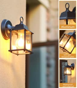 Retro Outdoor Wall Light Villa Garden Porch Wall Waterproof Lighting Courtyard Corridor Aisel Balcony Vintage E27 Fixtures