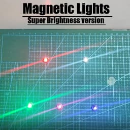 3 X Super Bright LED Magnetic Light Control Lamp Diy Toys Model Decorative Design Magnetic Induction Switch Lights w Battery