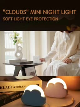 Cloud Night Light Mini USB Wireless Adorable Cloud Shape LED Night Light For Bedroom Baby Children Creative Gift