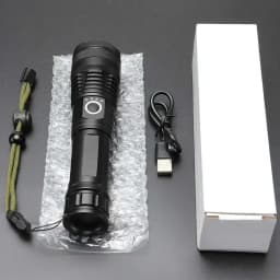 90000LM High Power XHP50 Led Flashlight Rechargeable Torch Zoom Usb Hand Lantern Camping Outdoor Waterproof Emergency