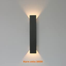 Outdoor Waterproof Wall Lamp Modern LED Lamp Black White Aluminum Up Lower Light Wall Lamps Waterproof IP65 110V 220V Fixtures