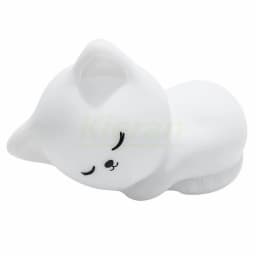 Soft Silicone Cat Seven Colors LED Night Lights USB Rechargeable Children Baby Kids Floor Lamp Creative Cartoon Room Decor Light