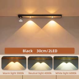 Cabinet Light USB Rechargeable Motion Sensor Ultra-thin Night Light for Kitchen Wardrobe Cabinet Lighting 20CM/30CM/40CM/50CM