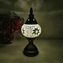 Mosaic Table Lamp Vintage Art Deco Handcrafted Lamparas De Mesa Mosaic Glass Bed Light Lamparas Con Mosaicos Night Lights
