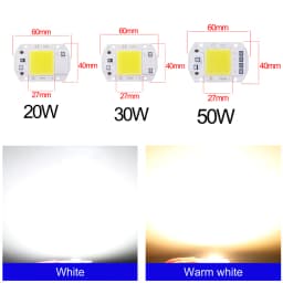 LED COB Chip 20W 30W 50W AC 220V Smart IC No Need Driver LED Lamp Beads DIY Flood Light Spotlight Floodlight Outdoor Chip Light