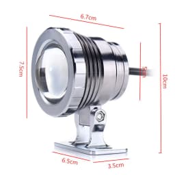 RGB Underwater LED Spotlight Bulb AC 110V 220V DC 12V 15W 10W Landscape Lamp Flood Light Outdoor Garden Fountain Pool Decoration