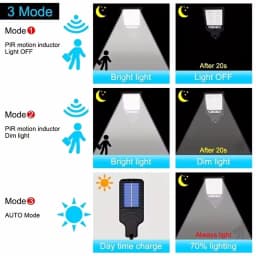 2025 350000LM Outdoor Solar Lights Motion Sensor Solar Waterproof Security Wall Lighting Garden Wall Courtyard Path Lighting