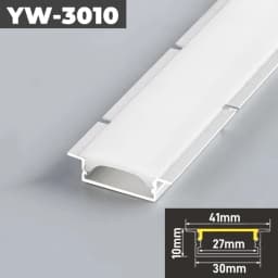 Curved U/YW-Style LED Aluminum Profile Recessed Bendable Aluminum Channel Silicone Diffuser Ceiling Floor Decor Bar Strip Lights