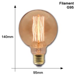 Retro Edison Light Bulb E27 40W 220V 110V Bedroom Industrial Loft Vintage Bulb For Home Decor Filament incandescent Edison Lamp