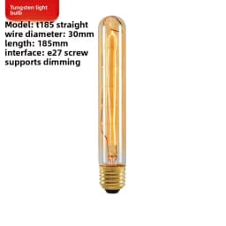 Edison Bulb E27 Warm White 40W 60W ST64 G95 G80 G125 220V Carbon Retro Light Bulb Tungsten Silk Light Bar Window Decoration