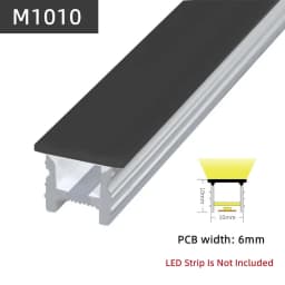 Recessed Black Silicone Tube LED Neon Light Flexible Rope Channel Diffuser WS2811 WS2812B Outdoor Waterproof Ribbon Strip Lights