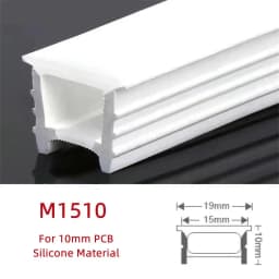 Recessed Black Silicone Tube LED Neon Light Flexible Rope Channel Diffuser WS2811 WS2812B Outdoor Waterproof Ribbon Strip Lights