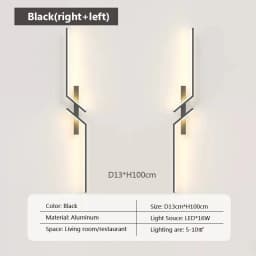 LED Wall Light Modern Minimalist Strip Lighting for Bedroom Bedside Living Room TV Backlight Sofa Decor Wall Sconce Ambient Lamp