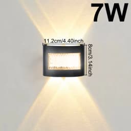 Modern LED Wall Lights for Indoor and Outdoor Use with Up and Down Lights for Living Rooms Corridors Bedrooms and Home Decor