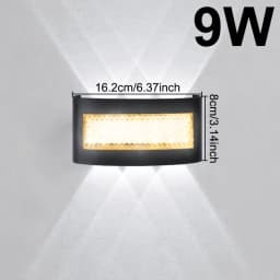 Modern LED Wall Lights for Indoor and Outdoor Use with Up and Down Lights for Living Rooms Corridors Bedrooms and Home Decor