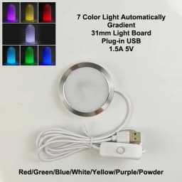 For Led Lamp Kit Adjustable Light Kit Led Light Parts Hardware DIY Model White /cold/warm Light Without Lamp Shell