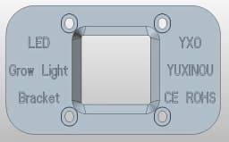 YXO Hydroponice AC 220V 20w 30w 50w Dob Cob LED Grow Light Chip Full Spectrum 380nm-780nm For Indoor Plant Seedling Grow Flower