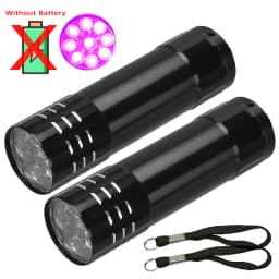 395nm UV Flashlight Ultraviolet Torch With Pen Clip Portable Violet Light Pet Urine Scorpion Detector UV Lamp Use AAA Batteries