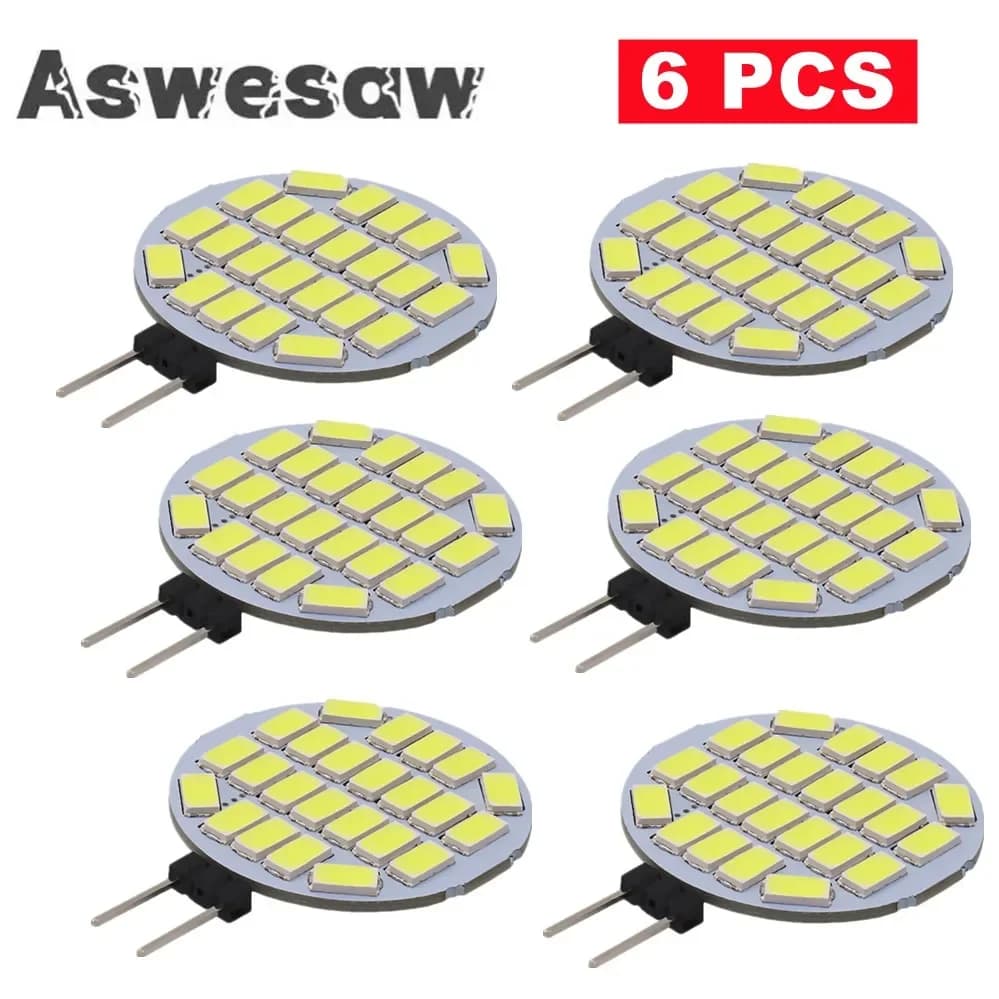 G4 LED Round Range Hood Bulb 12V SMD5370 24 Led Boat Light White / Warm White Bulb Lamp Replace Halogen Lamp High Brightness