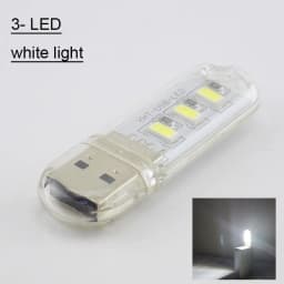 1PC Portable Mini 3/8/10/20/24 LED 5V USB DC Warm White Lamp Book Reading FLashlight Night Light Lighting for Lighting Computer