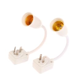 High Quality Household E27 Lamp Base Flexible Bend Wall Light Socket Adapter Plug Switch Lamp Bulb Extension Holder