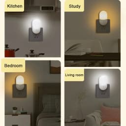 EU/US Plug Night Lights LED Bedside Lamp AC220V Bedroom Living Room Baby Feeding Room Corridor WC Lighting Mini Cute Night Lamp