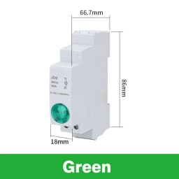 DIN rail Signal light LED Power indicator light Mount Signal Light DC AC220v 24v green red Start stop work indication JD9