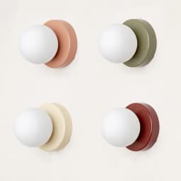 Macaron Soft Style Small Wall Lamp Iron Base With Plastic Material Ball Lampshade Sconce Light Modern Home Decor Soft E27 Lustre