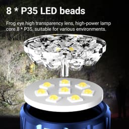 6500k 8x P35 Led High Bright Mini Palm Small Flashlight USB Charging COB Side Light Magnet Hiking Camping Home Work Repai Torch