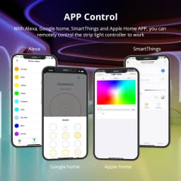 Zemismart Matter Over WiFi RGBCW CCT Led Strip Light Driver Smart Controller Work with Homekit Smartthings Google Home Alexa HA