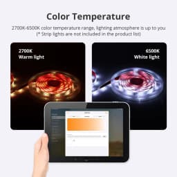 Zemismart Matter Over WiFi RGBCW CCT Led Strip Light Driver Smart Controller Work with Homekit Smartthings Google Home Alexa HA