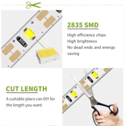 USB LED Strips SMD3528 Light 5V Adapter String Christmas Desk Decor Lamp Tape For TV Background Lighting 5V 50CM 1M 2M 3M 4M 5M