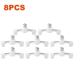 10-1PCS E27 To 2E27 Conversion Lamp Holder 85-285V Lamp Head Conversion Holder for Home Hotel Lighting Base Accessories