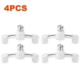 10-1PCS E27 To 2E27 Conversion Lamp Holder 85-285V Lamp Head Conversion Holder for Home Hotel Lighting Base Accessories