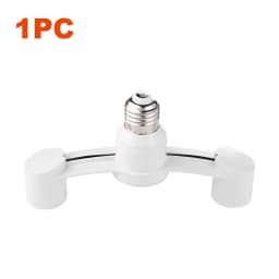 10-1PCS E27 To 2E27 Conversion Lamp Holder 85-285V Lamp Head Conversion Holder for Home Hotel Lighting Base Accessories
