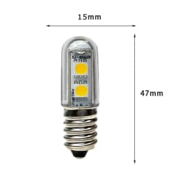T15 E14 LED Freezer Bulb 0.5W 1W Refrigerator Indicator Lamp AC 220V Warm/Cool White Mini Light Bulb for Home Microwave Oven