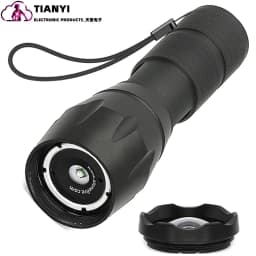Type-c Rechargeable Red Light Flashlight,Tactical Torch,LED Red Hunting Light,1 Modes Hunting Lights Detector Night Observation
