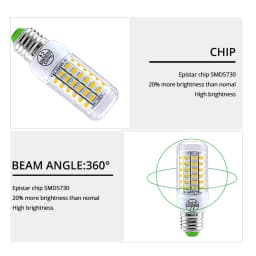 AC 220V E27 LED Lamp E14 LED SMD 5730 Corn Bulb 24 36 56 72LEDs Lamparas Chandelie for Home Ampoule LED Replacement Spotlight