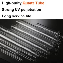 E17 10V Quartz Tube UVC Disinfection Lamp Ozone 254nm Ultraviolet Lamp Light Bulb Germicidal UV Lamp Kill Mites for Home Kitchen