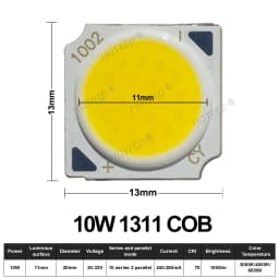 10-50pcs COB LED 3W 5W 7W 10W 12W 15W 18W 30W 36W Neutral Cold Warm White 13mm 20mm 28mm 1919 Chips Lamp SpotLight Downlight DIY