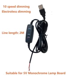 DC 5V LED Light Beads Bulb Light Source SMD 2835 Ring Board LED Chip 10W 12W with SM Female Line White/ Warm Light