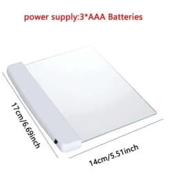 1PC-LED Wireless Book Lamp Dormitory Night Reading Eye Protection AAA Battery LED Creative Portable Table Lamp for Bedroom