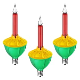 Christmas Bubble Light Bulbs Traditional Christmas Bubble Lights 3pcs Replacement Bulbs Red Blue Classic Christmas Lights Bulbs